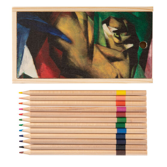 Franz Marc Tiger colouring pencil set
